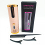 Плойка авто-бігуді для завивки волосся бездротовий Ramindong Hair curler. Колір: рожевий