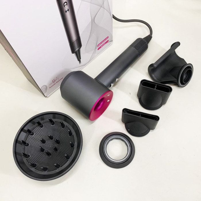 Фен Super Hair Dryer з 5 насадками для швидкого сушіння та укладання волосся