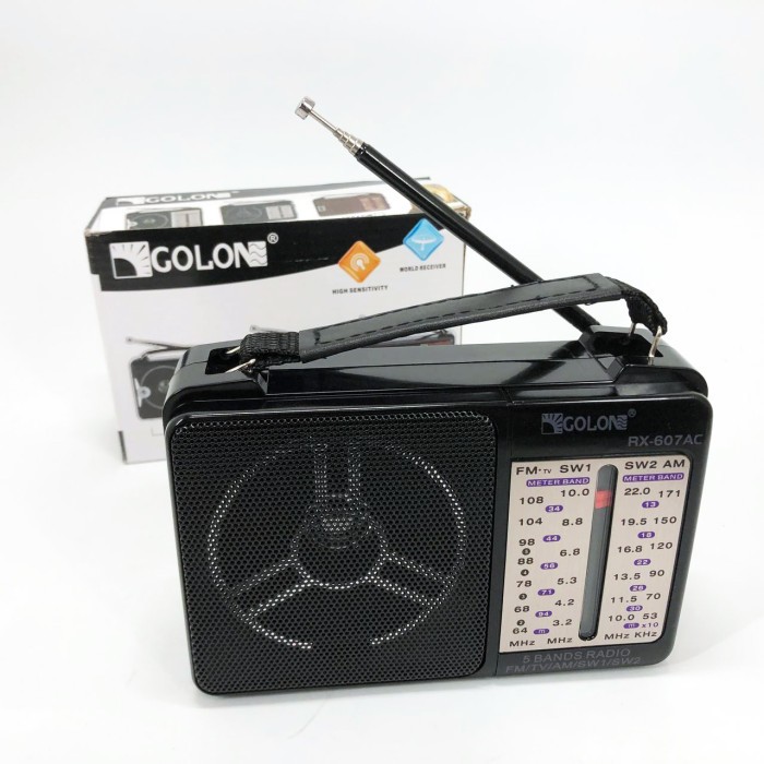 Портативний радіоприймач всехвильовий GOLON RX-607 AC, переносний приймач FM, FM-приймачі
