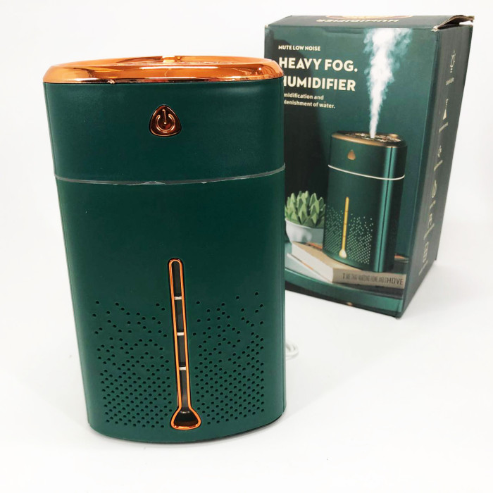 Ультразвуковий зволожувач повітря для дітей з підсвічуванням Heavy Fog Humidifier, Зволожувач міні. Зелений