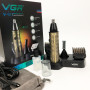 Тример VGR 4 в 1 V-621, Чоловічі електробритви для обличчя, Бритва для вологого видалення волосся.