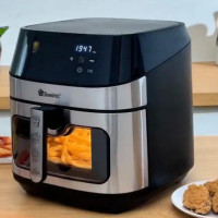 Фритюрниця без олії Domotec MS-3222 Аерофритниця 7 л 3500W Аерогриль Сенсорна Мультипіч