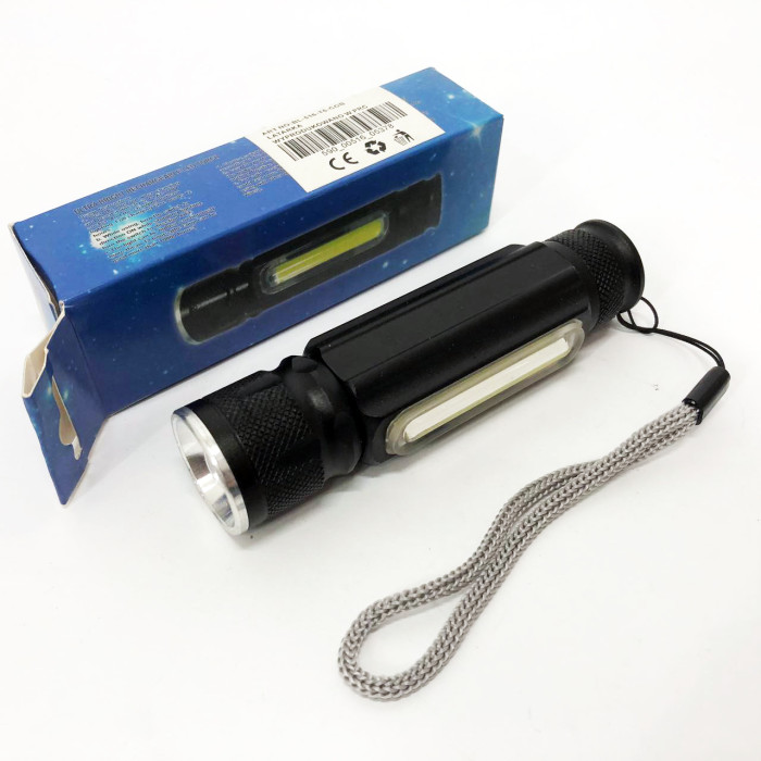 Ліхтарик портативний світлодіодний Police BL-516/616-T6-COB з USB-зарядкою, магнітом та функцією зуму