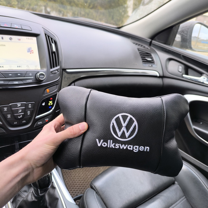 Шкіряна подушка на підголівник Volkswagen – ортопедична для авто