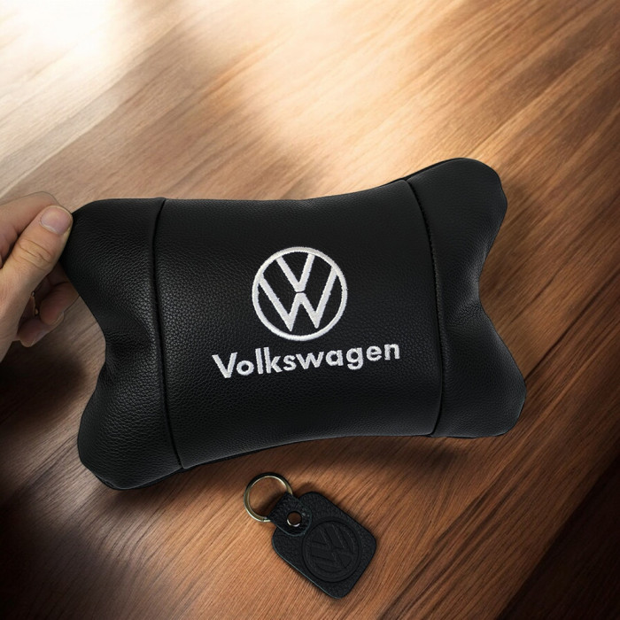 Шкіряна подушка на підголівник Volkswagen – ортопедична для авто
