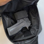 Тактична чоловіча сумка з кобурою Cordura 1000D – 6 кишень, чорна