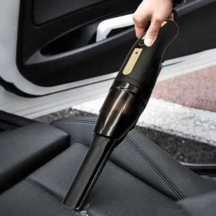 Автомобільний пилосос Car Vacuum Cleaner HY05 на АКУМУЛЯТОРІ. Колір: чорний