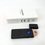 Електрозапальничка USB ZGP ABS, сенсорна електрична запальничка спіральна. Колір чорний