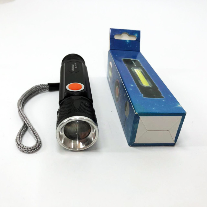 Ліхтарик портативний світлодіодний Police BL-516/616-T6-COB з USB-зарядкою, магнітом та функцією зуму