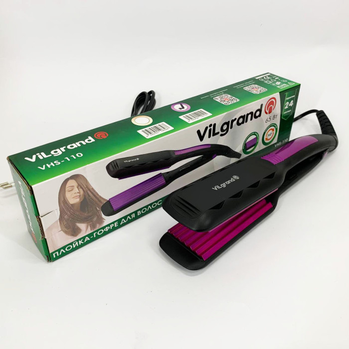 Плойка для волосся ViLgrand VHS-110. Колір: фіолетовий