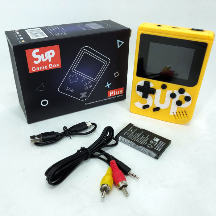 Ігрова консоль Sup Game Box 500 ігор, ігрові приставки до телевізора. Колір: жовтий