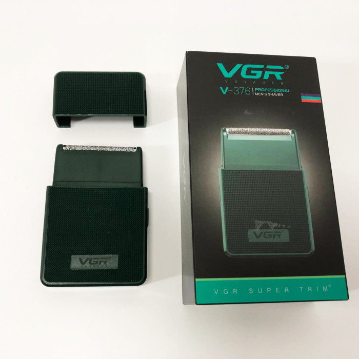 Електробритва VGR V-376 GREEN шейвер, Професійний шейвер-електробритва, Портативна бритва