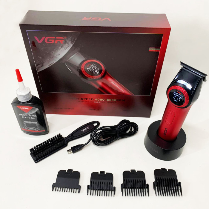 Тример VGR V-977 RED, регулювання потужності 6000 - 8000 RPM