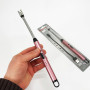 Запальничка електрична BBQ Lighter імпульсна плазмова вітрозахисна USB рожева запальничка