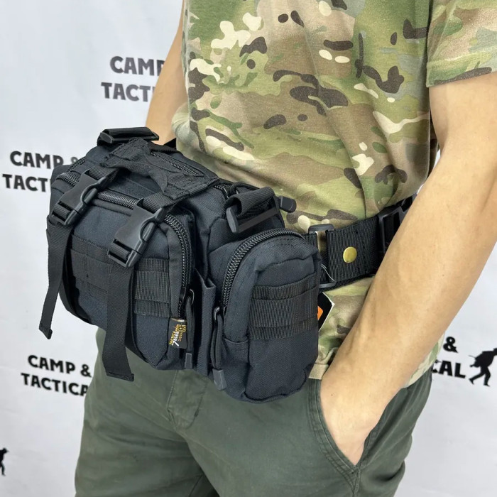 Універсальна тактична сумка – підсумок нагрудна поясна на MOLLE сумка з ременем на плече 5 л