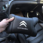 Набір шкіряних подушок Citroën з натуральної італійської шкіри + фірмовий брелок у подарунок