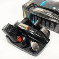 Машинка для стрижки 5в1 Geemy GM-853 стайлер, бритва, триммер на акумуляторі нержавіюча сталь 6 насадок