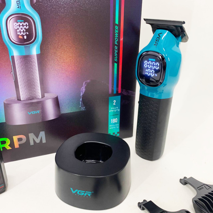 Тример для стрижки волосся VGR V-886T BLUE 8000RPM