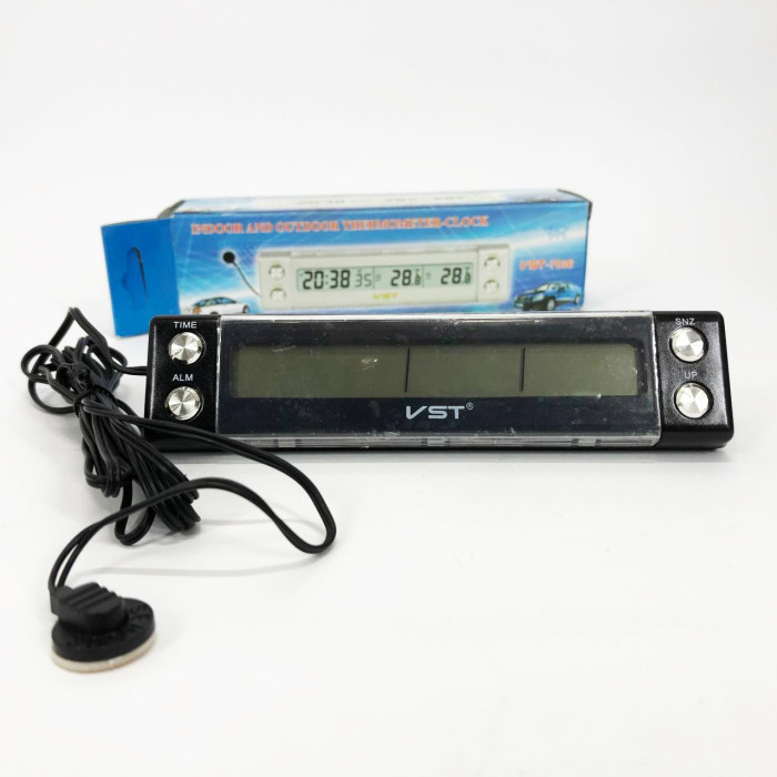 Автогодинник з датчиком температури VST-7036