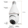 Камера відеоспостереження лампочка CAM L1 E27 WIFI IP 360/90 поворотна