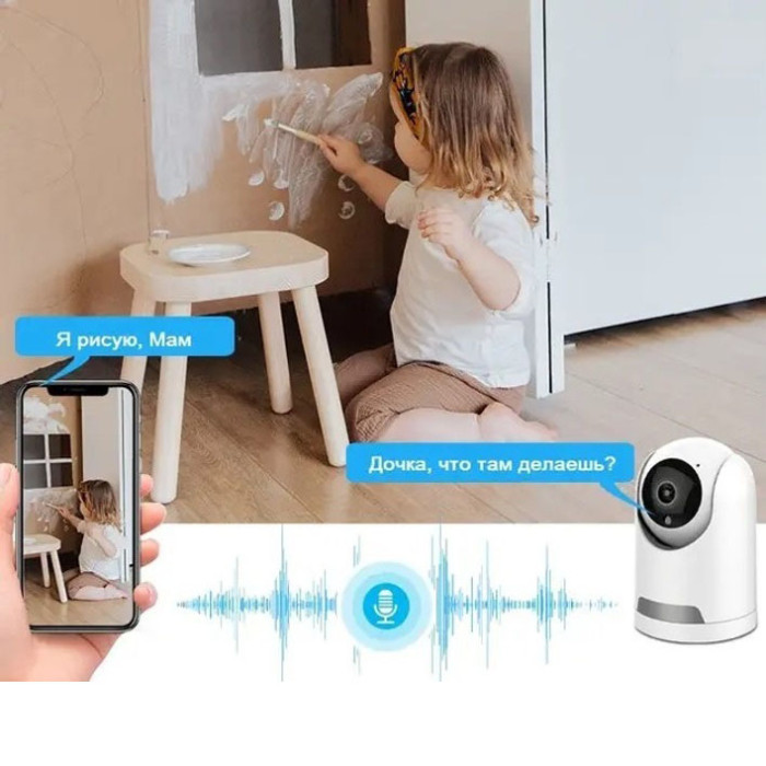 Кімнатна IP камера відеоняня CAMERA IP TY Y27 TUYA App