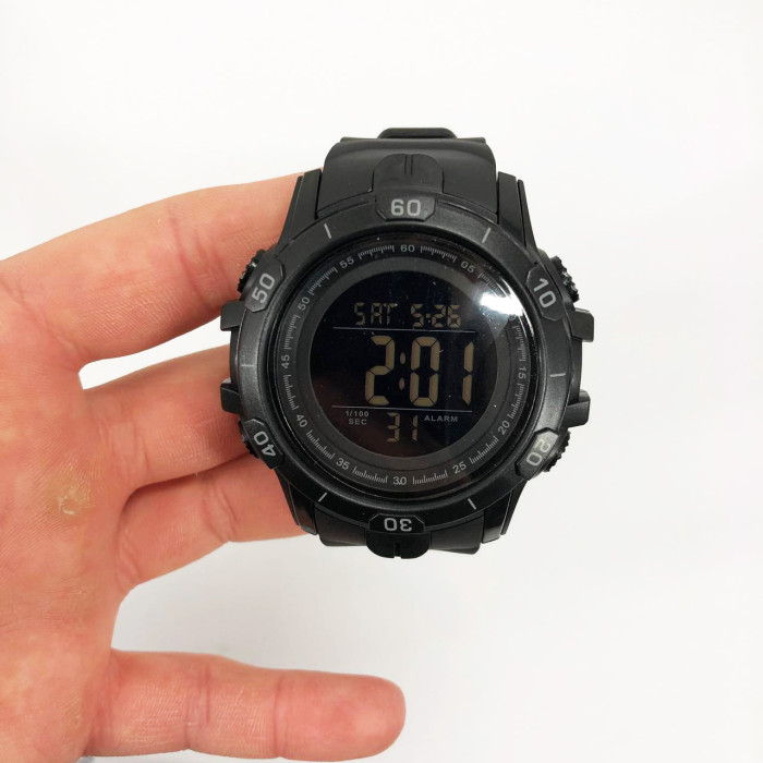 Годинник наручний чоловічий SKMEI 1475BK BLACK, військовий тактичний годинник. Колір: чорний
