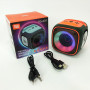 Портативна Bluetooth колонка TG359 7W з підсвічуванням RGB, акумуляторна колонка для музики. Колір: зелений