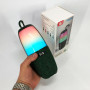 Портативна колонка TG644 5W з RGB підсвічуванням та ремінцем, Бездротова колонка потужна. Колір: зелений