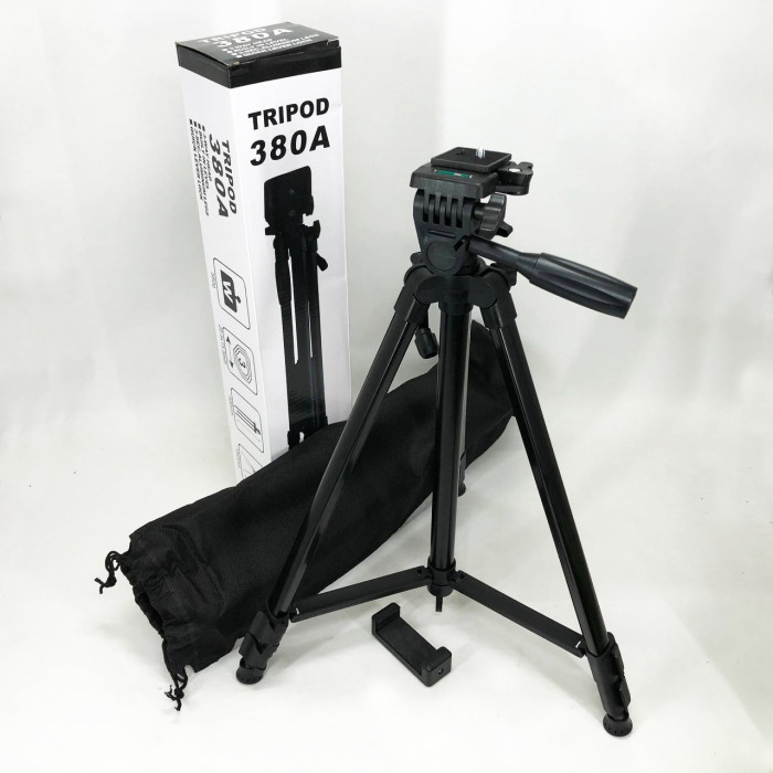 Штатив для камери, телефону, трипод, тринога TriPod 380A 0.50-1.35м, Штатив розкладний для фото