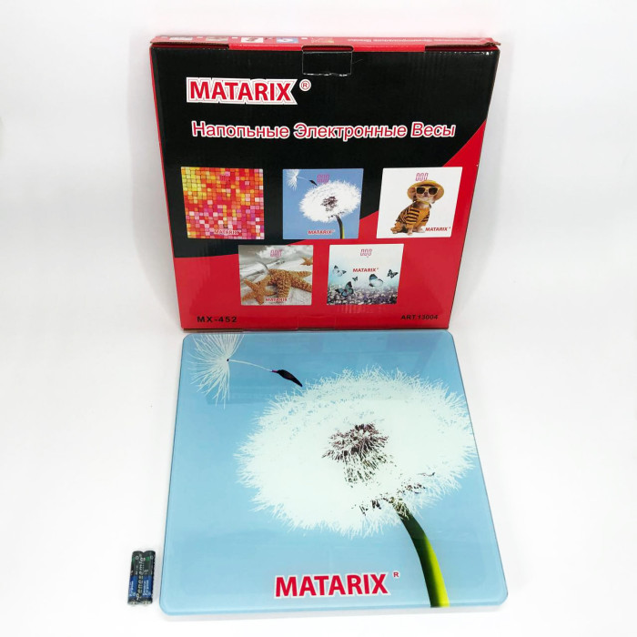 Ваги для підлоги MATARIX MX-452 180 кг, Ваги для вимірювання маси тіла, Електронні ваги кульбаба