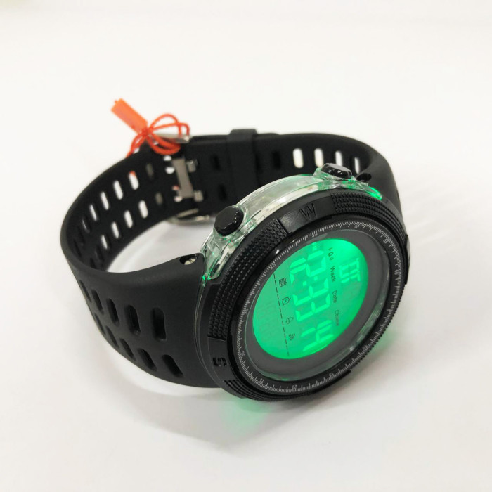 Годинник наручний чоловічий SKMEI 2070BKWT BLACK-WHITE, водостійкий тактичний годинник. Колір: чорний