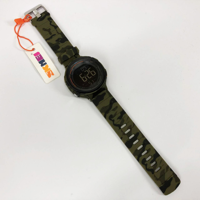 Годинник наручний чоловічий SKMEI 1841CMGN ARMY GREEN CAMO, водонепроникний чоловічий годинник. Колір: зелений