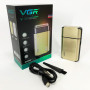 Електробритва VGR V-359 gold шейвер для вологого та сухого гоління, машинка чоловіча для гоління