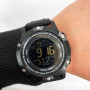 Годинник наручний чоловічий SKMEI 1762BK BLACK, Чоловічий армійський водостійкий тактичний годинник. Колір: чорний