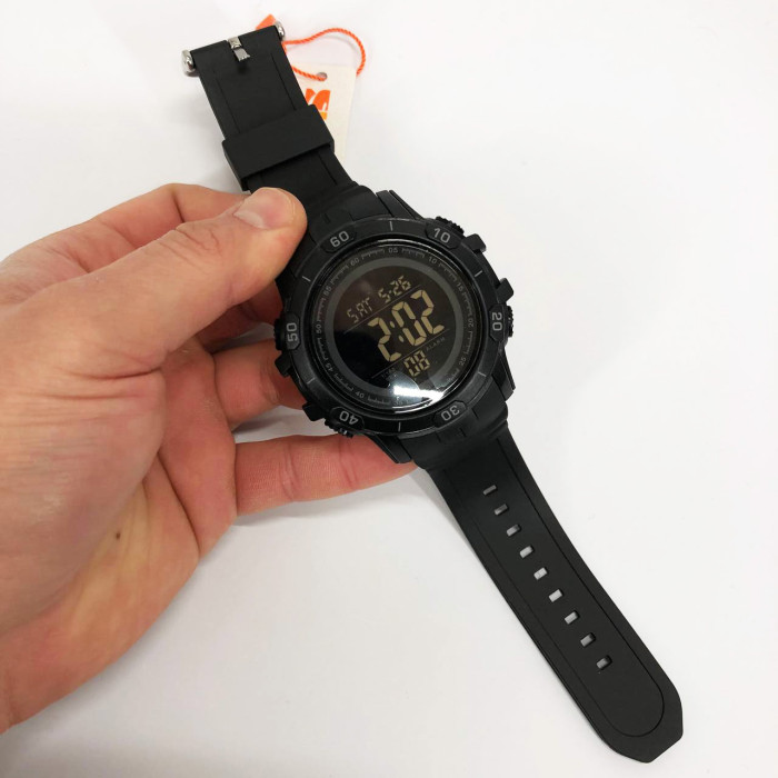 Годинник наручний чоловічий SKMEI 1475BK BLACK, військовий тактичний годинник. Колір: чорний
