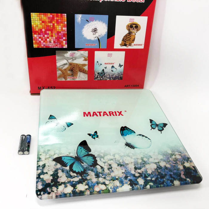 Ваги для підлоги MATARIX MX-452 180 кг, Ваги для вимірювання маси тіла, Електронні ваги метелика