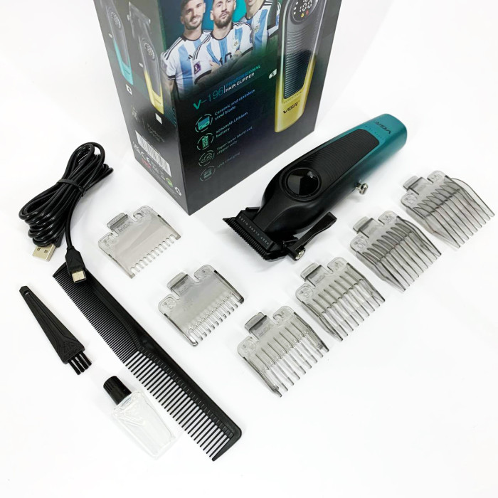 Акумуляторна машинка для стрижки VGR V-196 GREEN