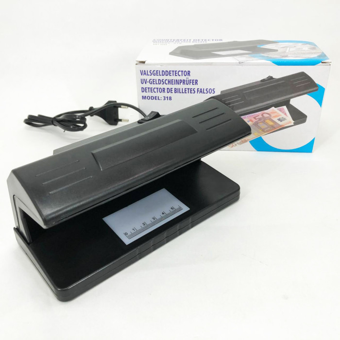 Детектор валют ультрафіолетовий Counterfeit Money Detector UV Ultraviolet Light 318
