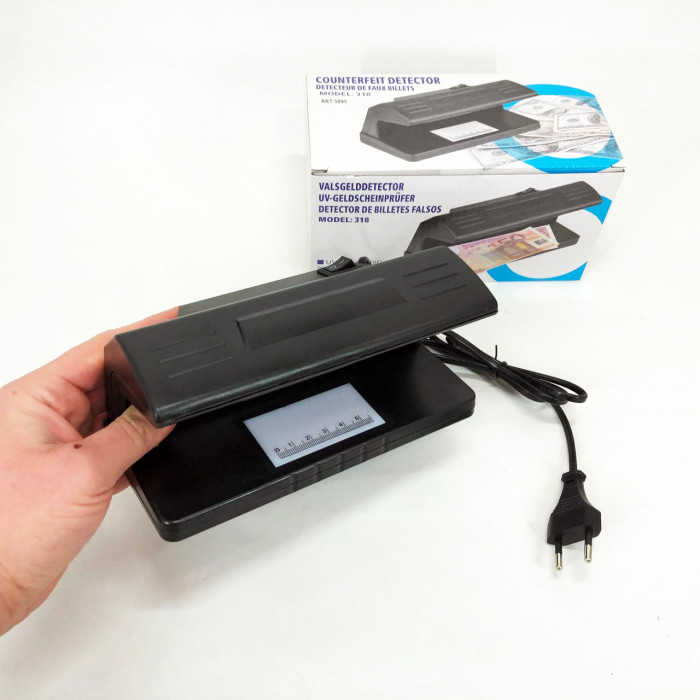 Детектор валют ультрафіолетовий Counterfeit Money Detector UV Ultraviolet Light 318