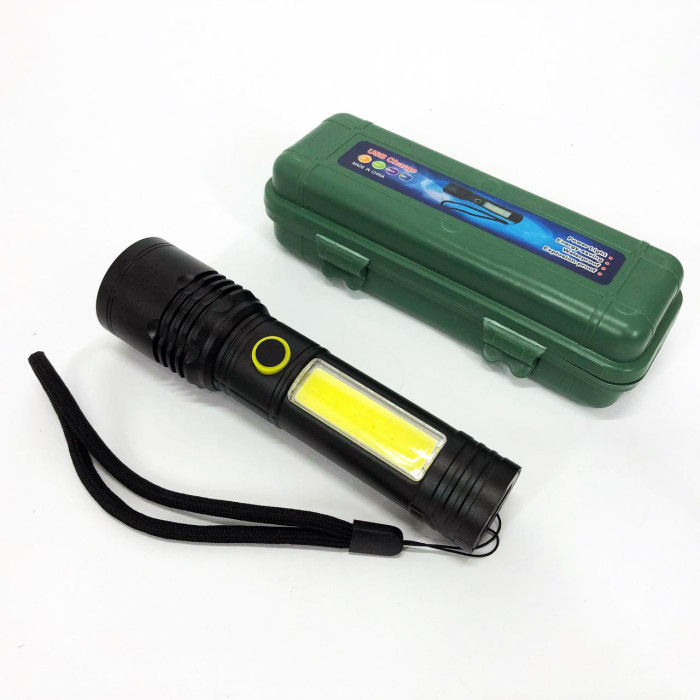 Ліхтарик BN-537-TG+COB (White+red), Тактичний ліхтар ручний, Топ-ліхтарик, Ліхтарик поліс
