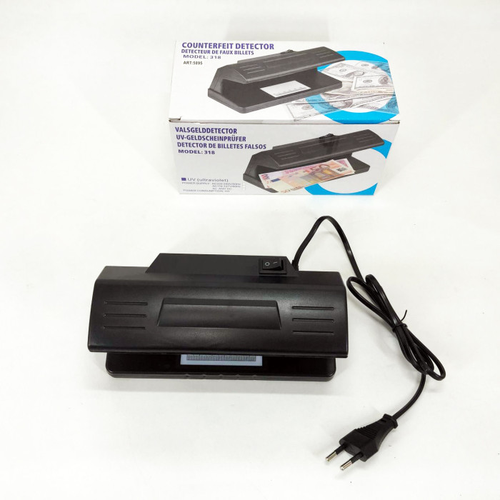 Детектор валют ультрафіолетовий Counterfeit Money Detector UV Ultraviolet Light 318