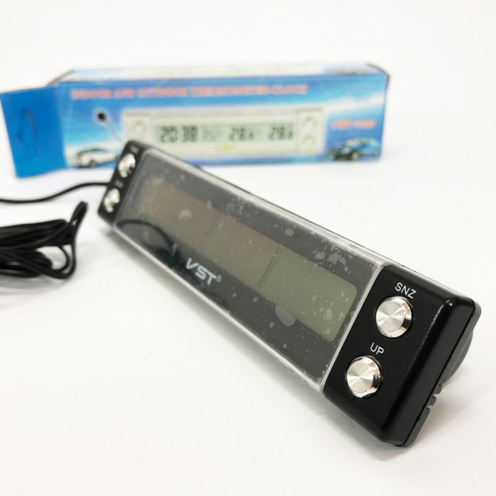 Автогодинник з датчиком температури VST-7036