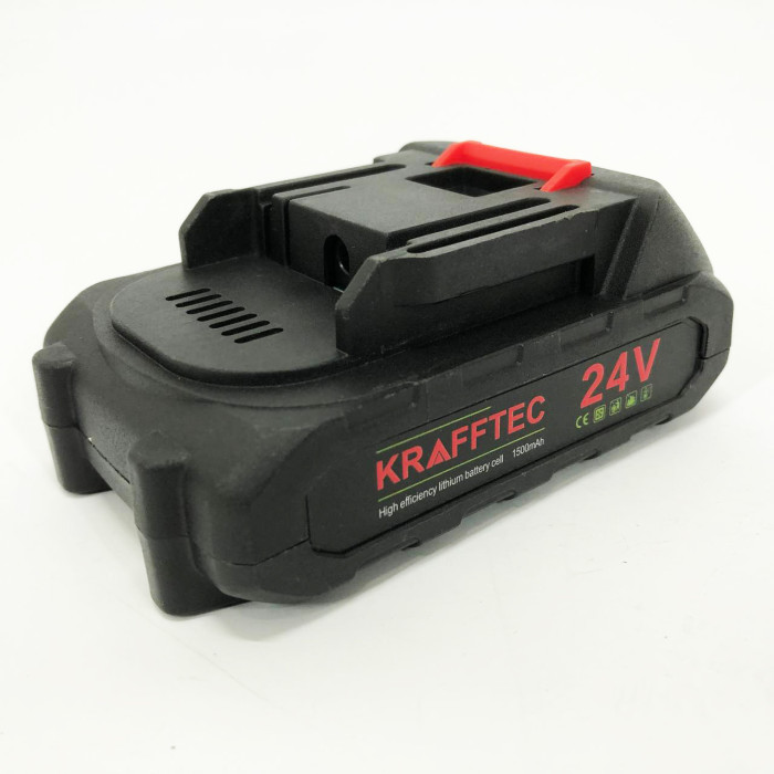 Літій-іонний акумулятор KRAFFTEC 24V 1500mAh для електроінструментів, Акумулятори для дриля шуруповерта