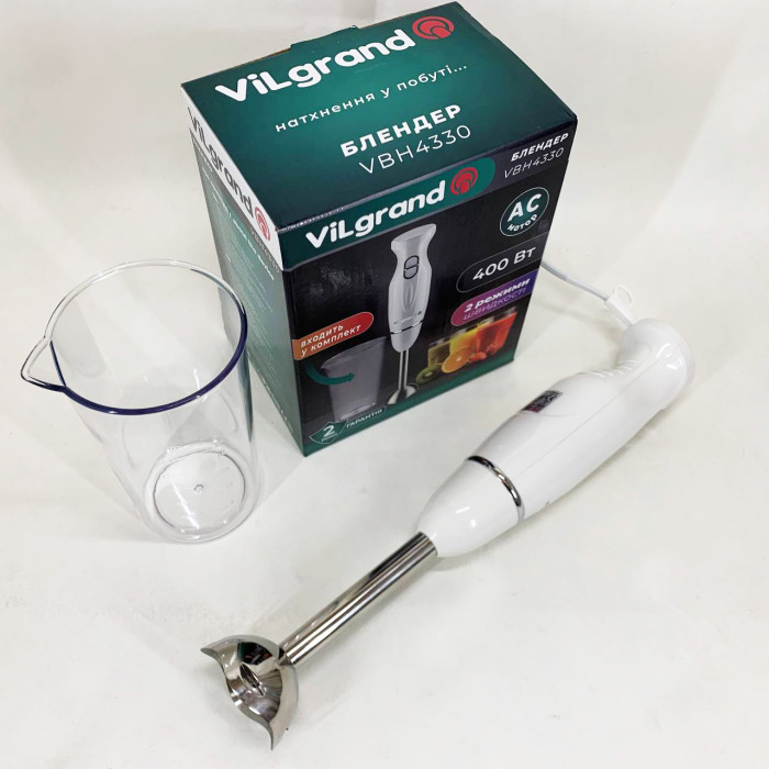 Блендер ViLgrand VBH4330. Колір: білий
