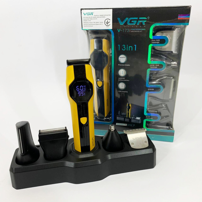 Набір для стрижки VGR V-173 YELLOW 13 в 1