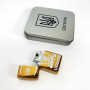Дугова електроімпульсна запальничка USB Україна (металева коробка) HL-449. Колір: золотий