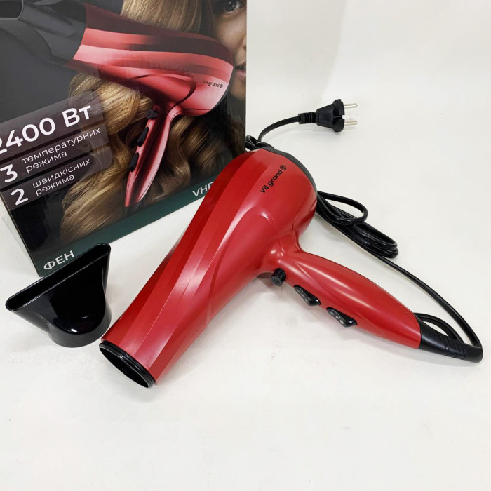 Фен Vilgrand VHD-2430 Колір: червоний