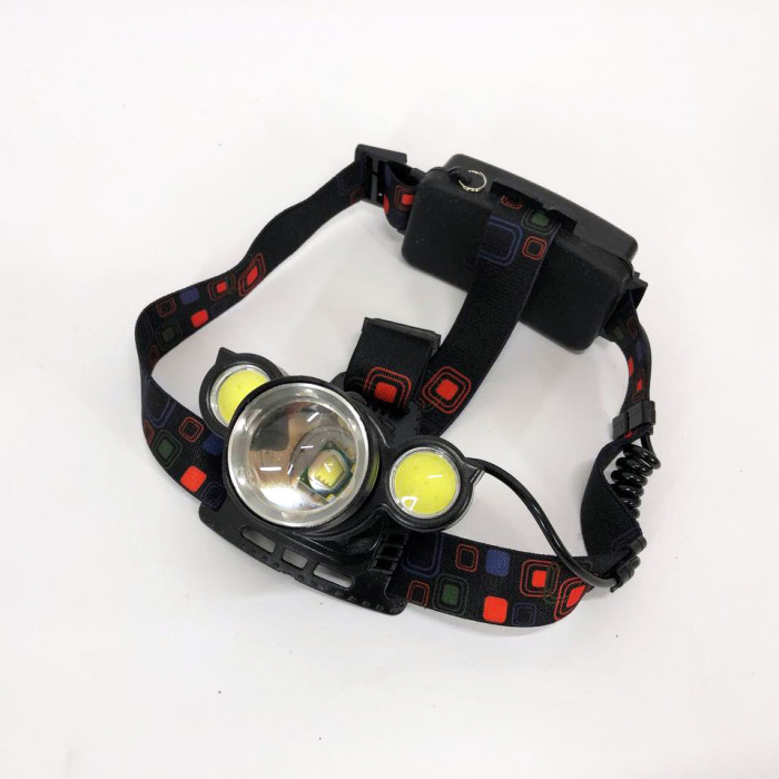 Налобний акумуляторний ліхтар HeadLight BL-001 діод T6+Cob, Налобний ліхтарик з USB зарядкою, з лінзою