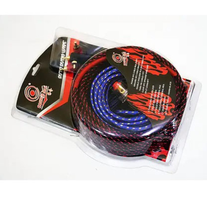 Набір проводів AWG/RCA для встановлення саббуфера KIT 10GA/C011