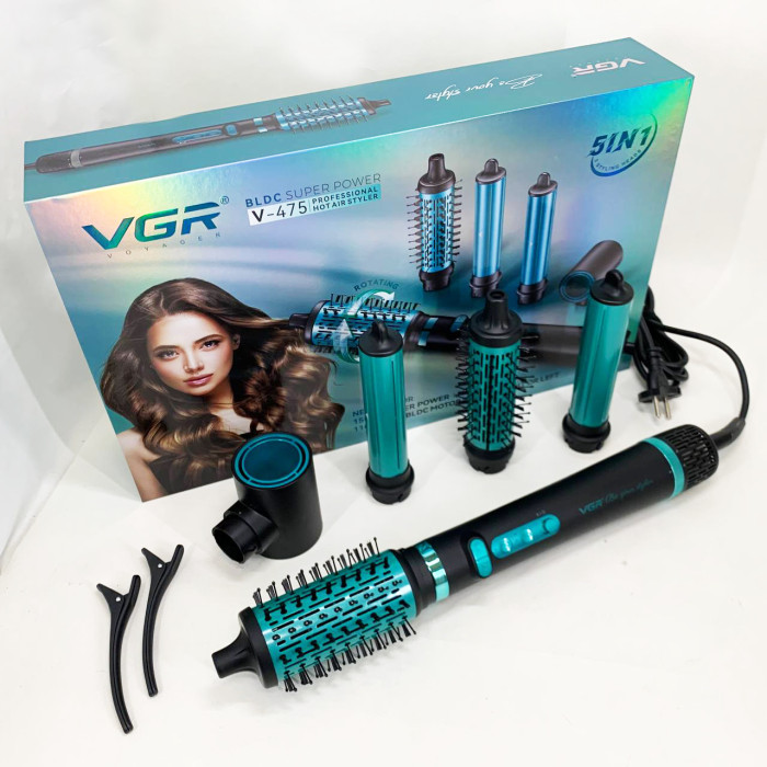 Фен-стайлер VGR 5 в 1 V-475. Колір: чорний